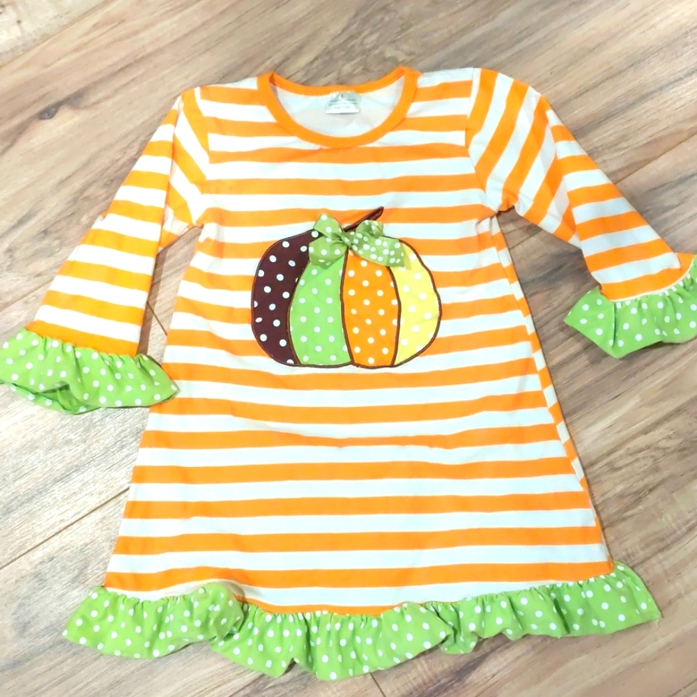 Girls pumpkin dress